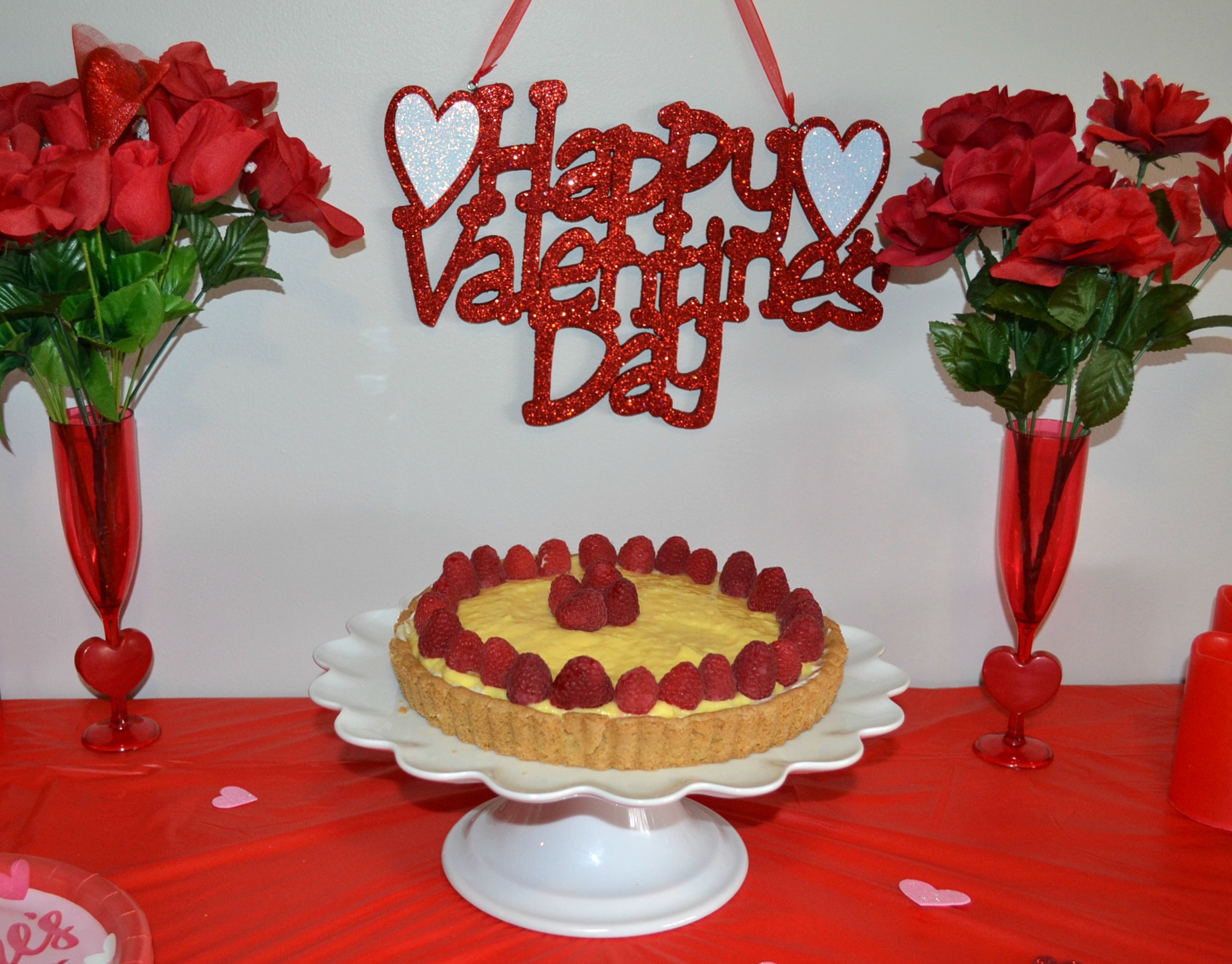 Raspberry Mascarpone Coconut Cream tart is an easy, elegant dessert to serve to your Valentine.
