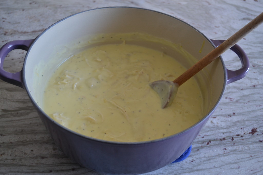 poulet à la crème et biscuits