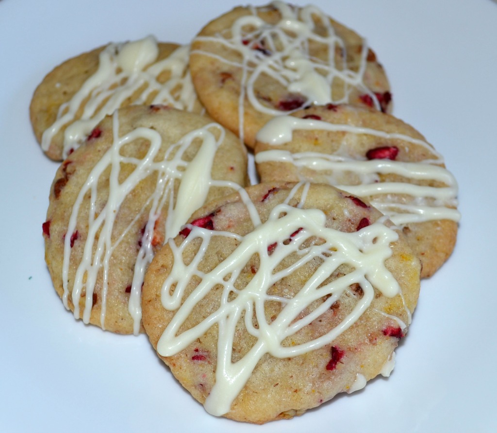 homemade cookies, cranberry-pecan-orange cookies
