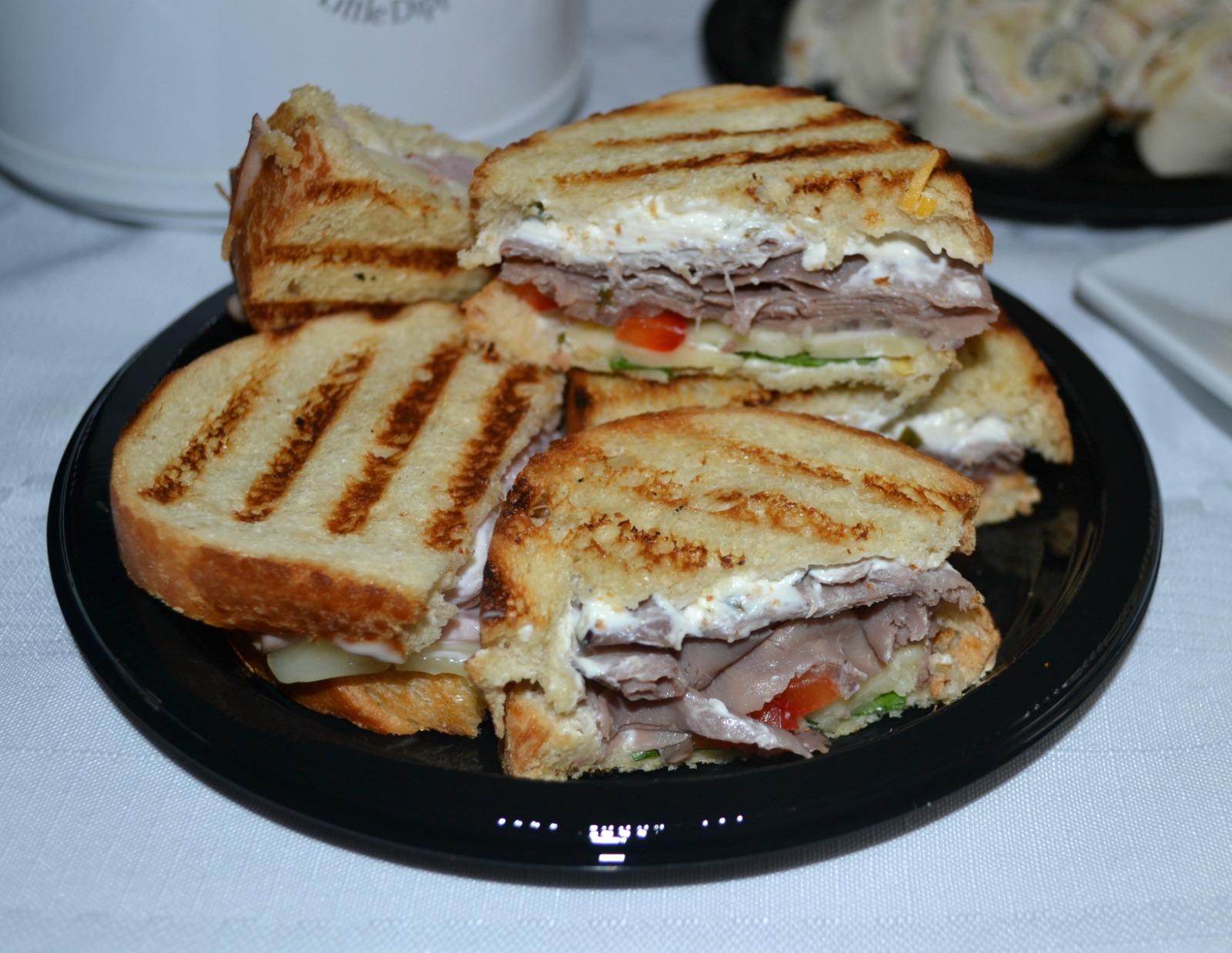 roast beef panini, game day snacks