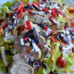 southwest chicken salad, jalapenos, chicken