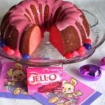 bundt cake, easter, jello, pink velveteen rabbit