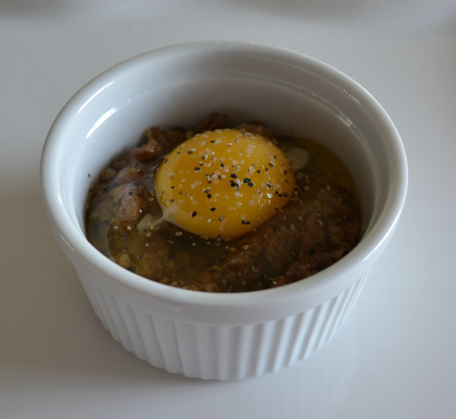 breakfast, baked eggs, sausage, ramekin, st patrick's day