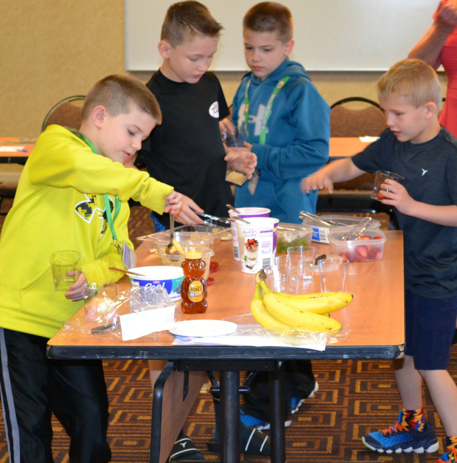 parfait bar, healthy snacks, pta workshop