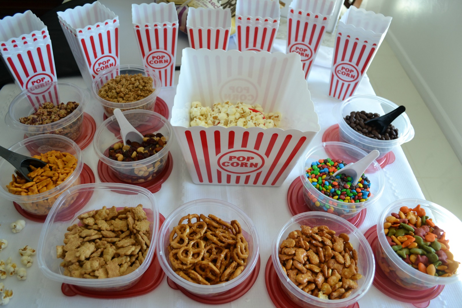 healthy snack, popcorn bar, pta workshop