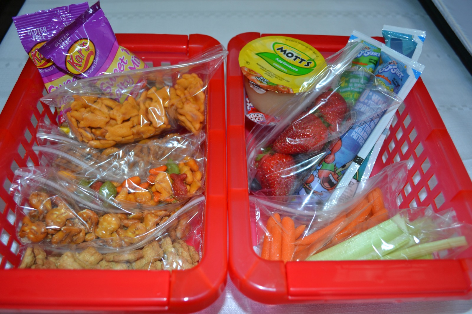 healthy snacks, pta workshop, snack stations