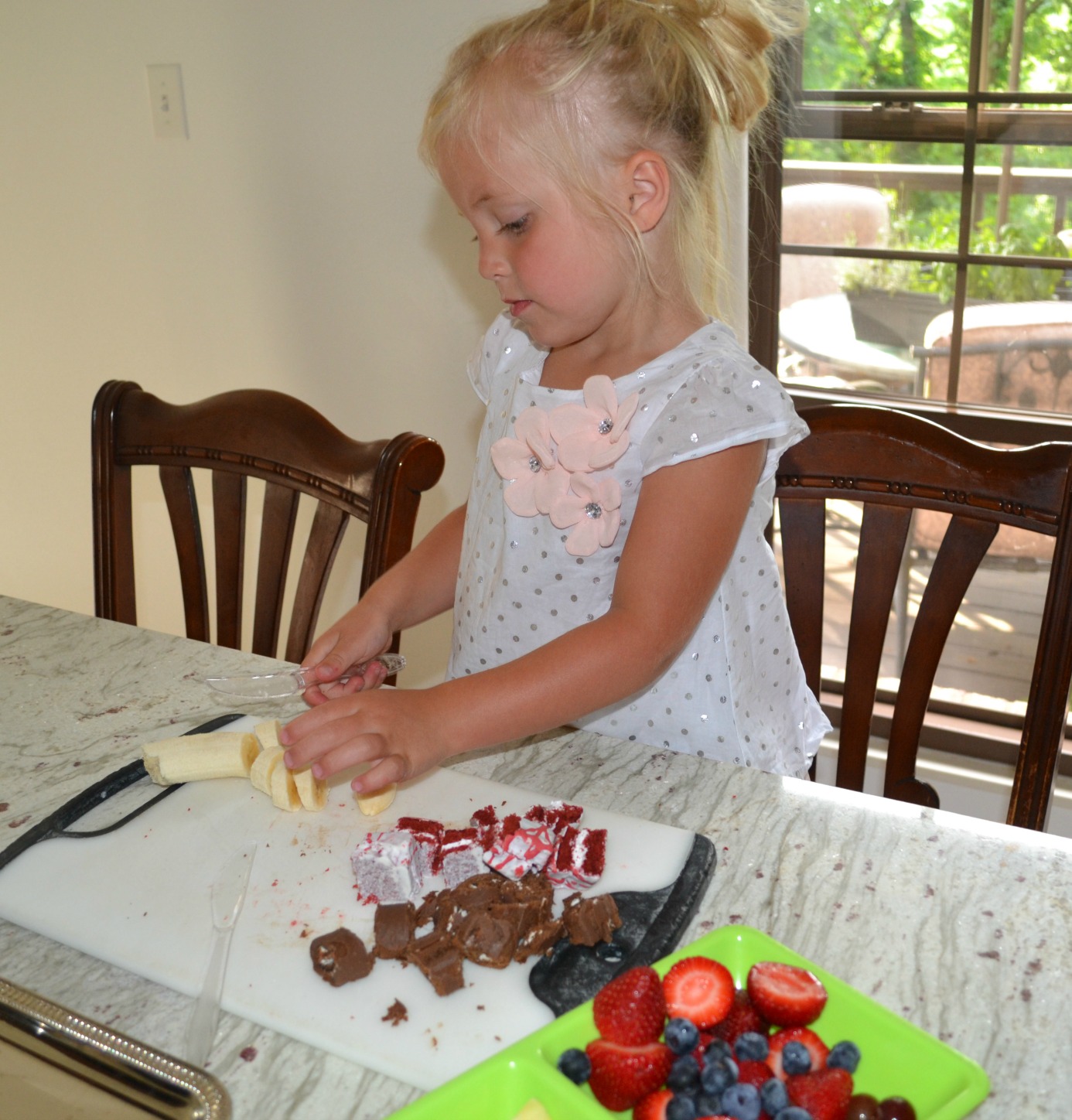 dessert kabobs, kids cooking