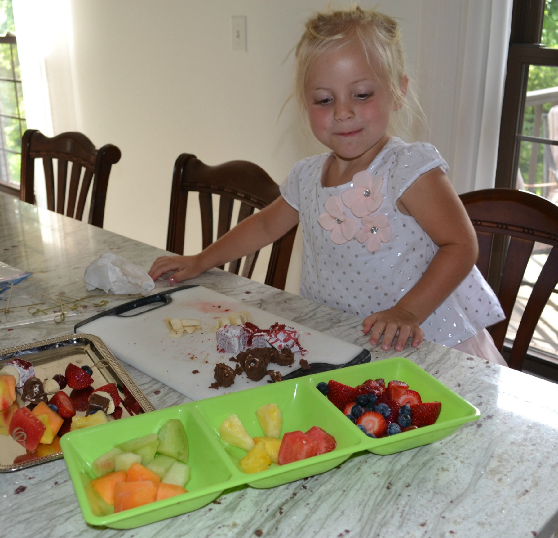 dessert kabobs, kids cooking 