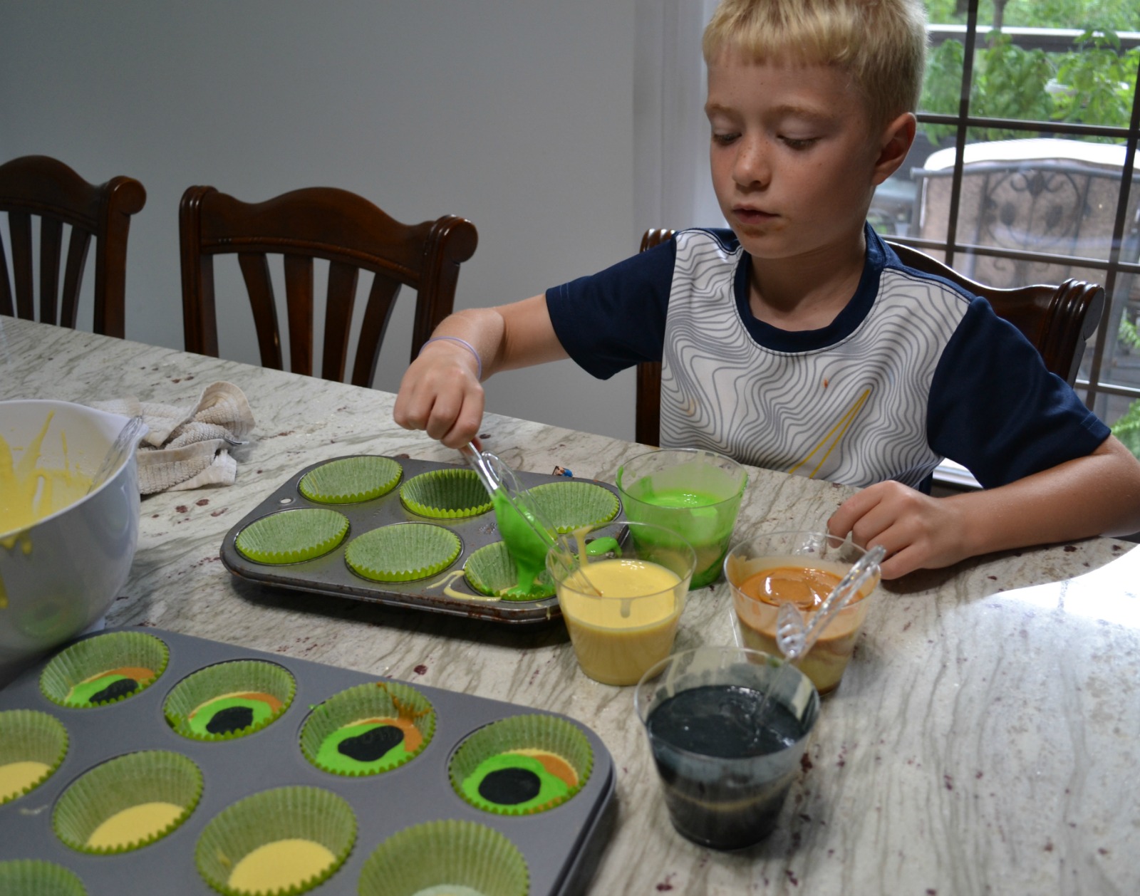 camo cupcakes, kids cooking class