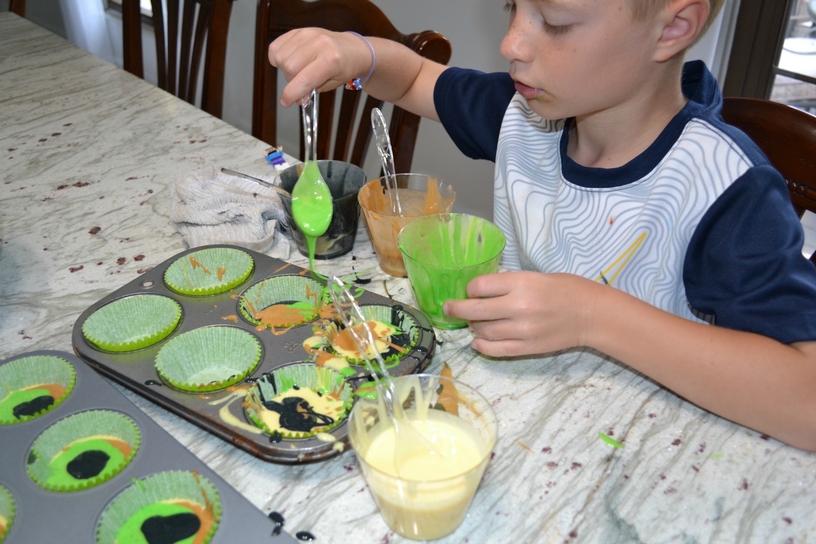 camo cupcakes, kids cooking class