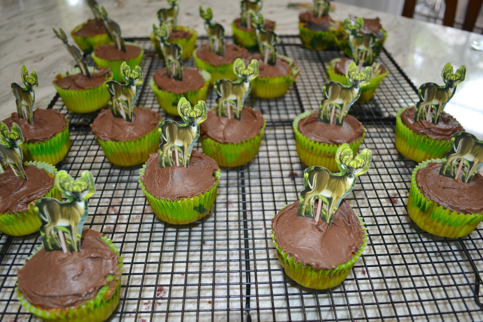 camo cupcakes, kids cooking class