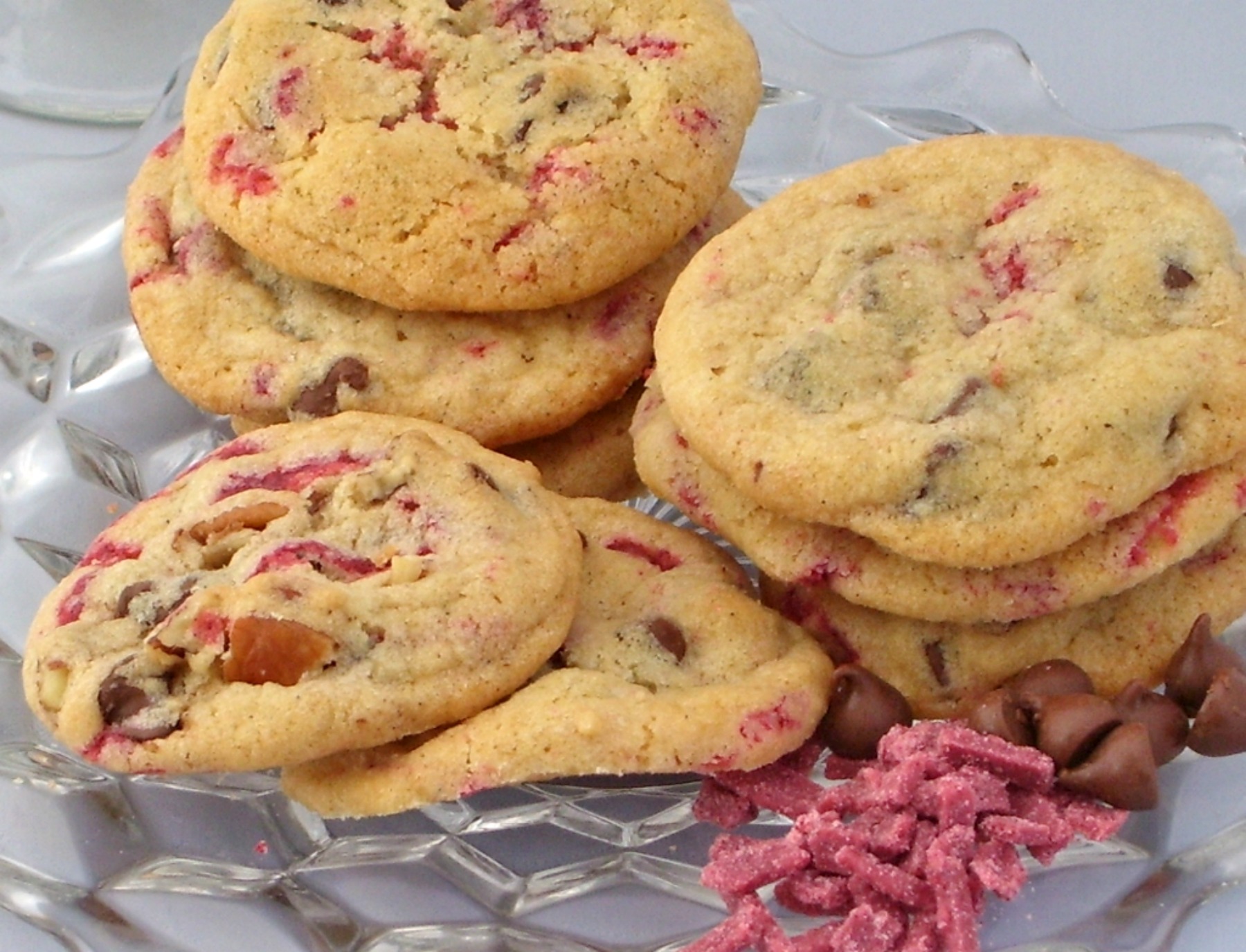 Raspberry Choc Chip Cookies