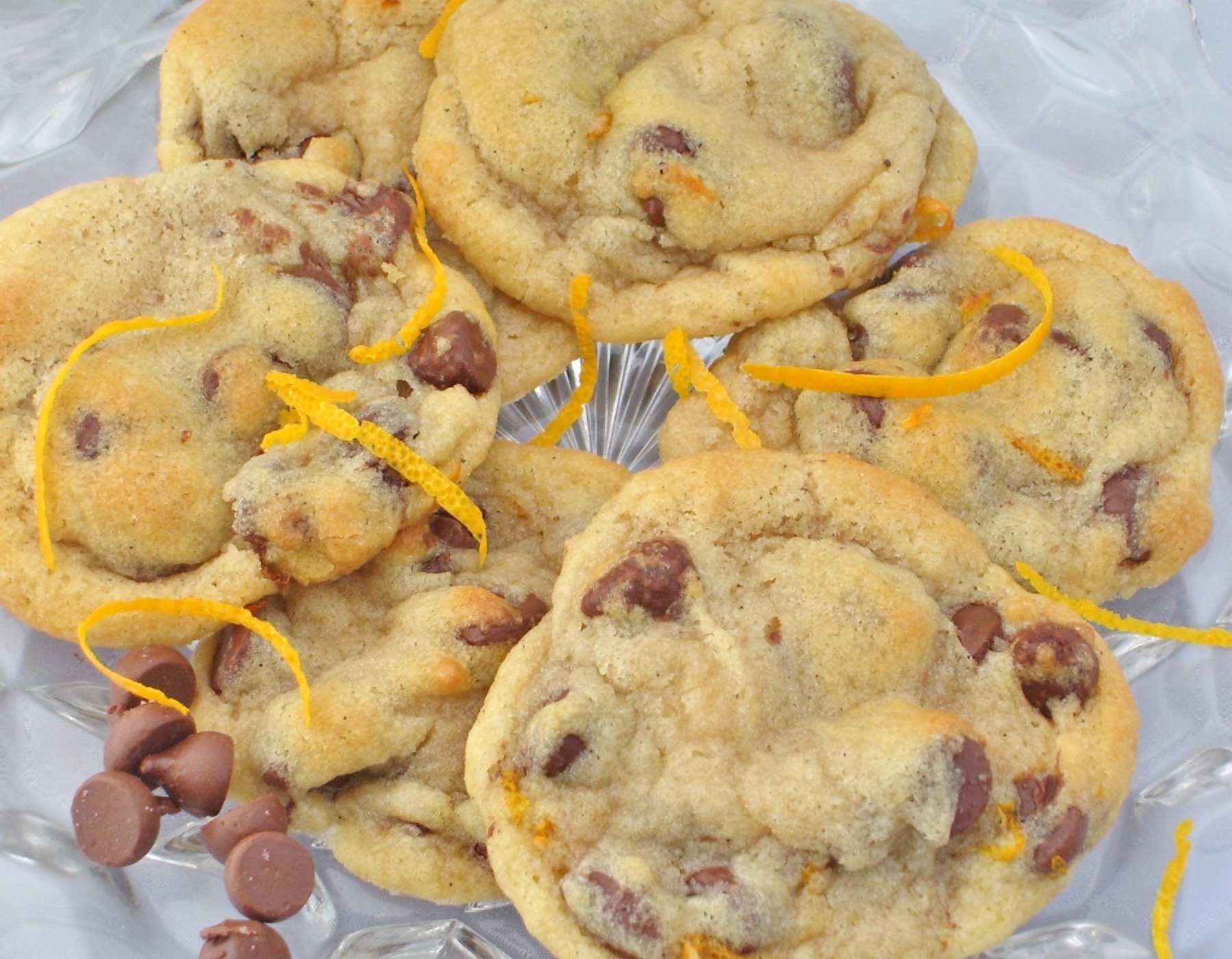 zesty orange choc chip cookies