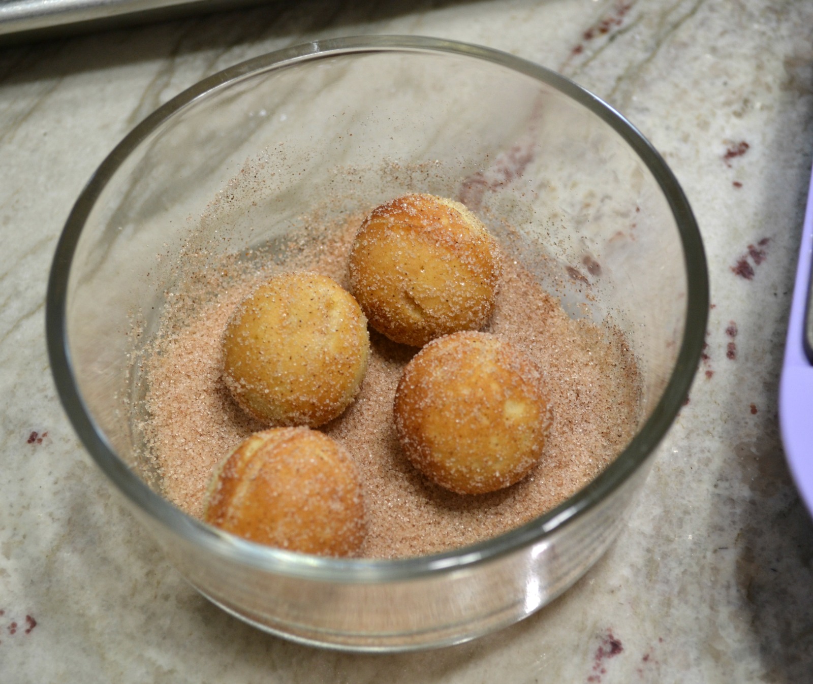 donut holes, kids cooking
