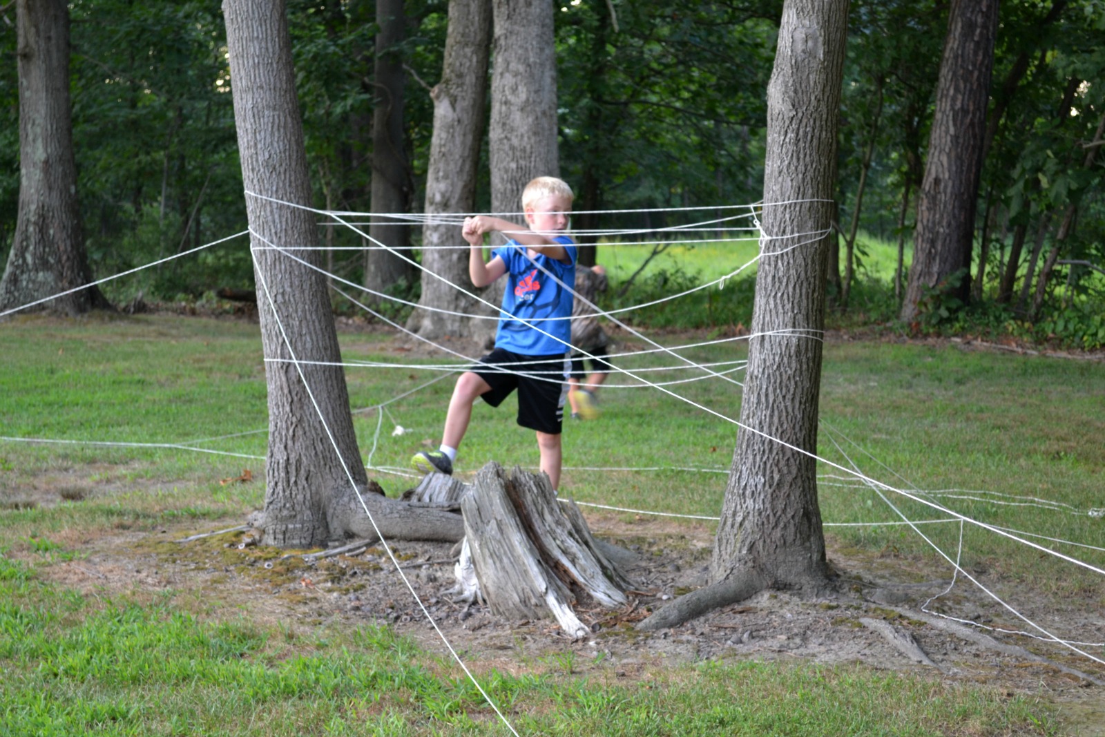 summer visits, playing camp