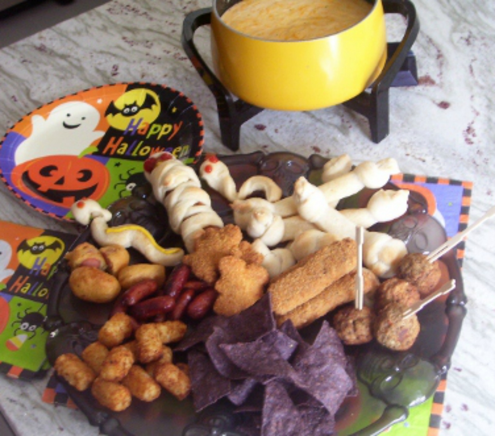 halloween, halloween party, halloween fondue