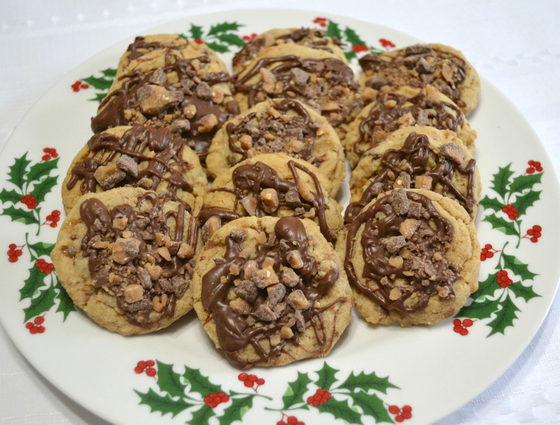 cookies, peanut butter, choc chips, toffee bits, holiday baking