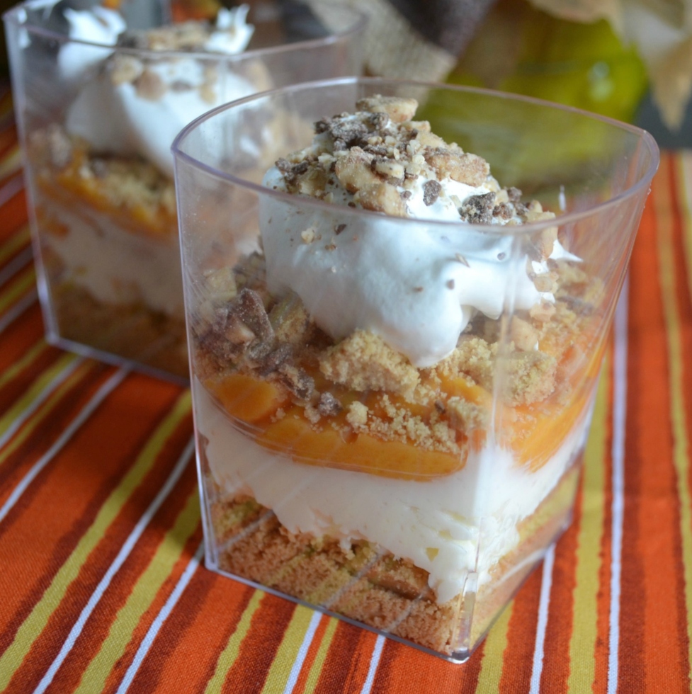 Pumpkin pie parfaits are a quick and easy dessert with all of the flavor of pie but in a cup.