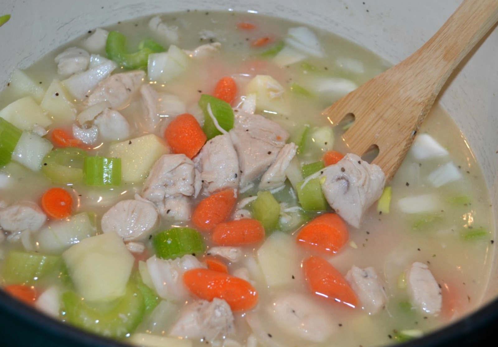 This Hearty-Chicken-Vegetable-Stew is packed with healthy ingredients, delicious, and will keep you warm on a cold winter's day.