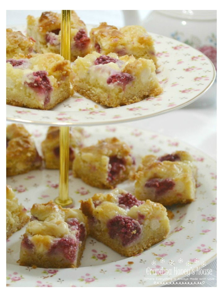 Raspberry White Chocolate Bars are a decadent, easy to make summertime dessert.