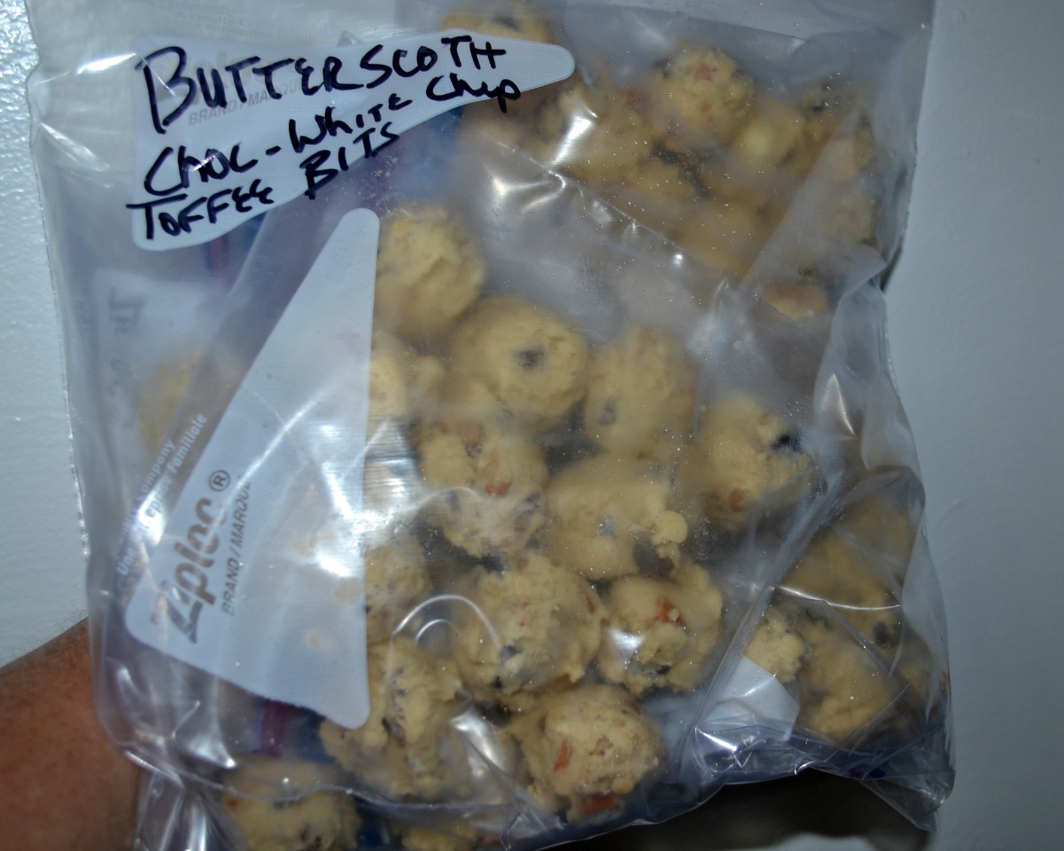 Preparing freezer cookie dough balls ahead of time allows you to bake fresh, homemade cookies in minutes with no mess