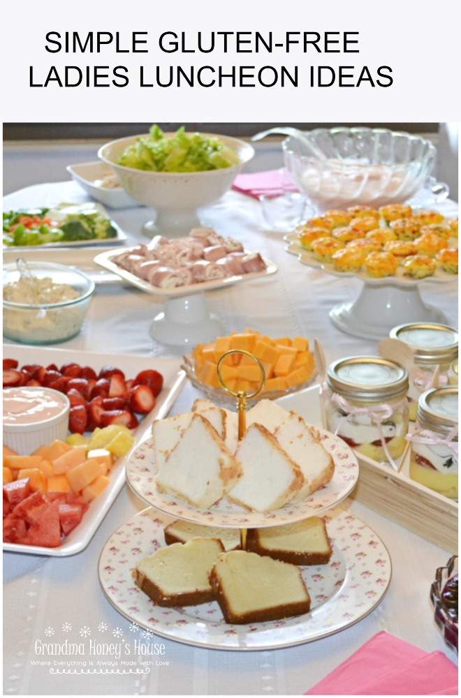 These gluten-free ladies luncheon ideas include easy appetizers, fresh fruit, simple main dishes, and beautiful desserts—perfect for a relaxed and meaningful get-together.