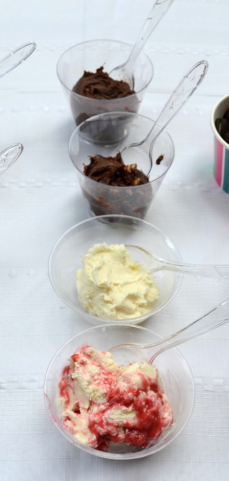 A fun idea for any party or get together with a build it yourself cupcake bar.