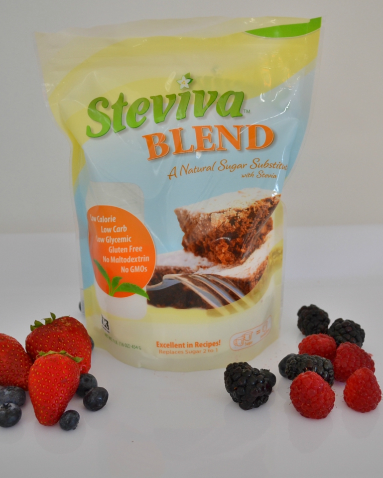 A refreshing berries & cream tart made with Stevia Blend