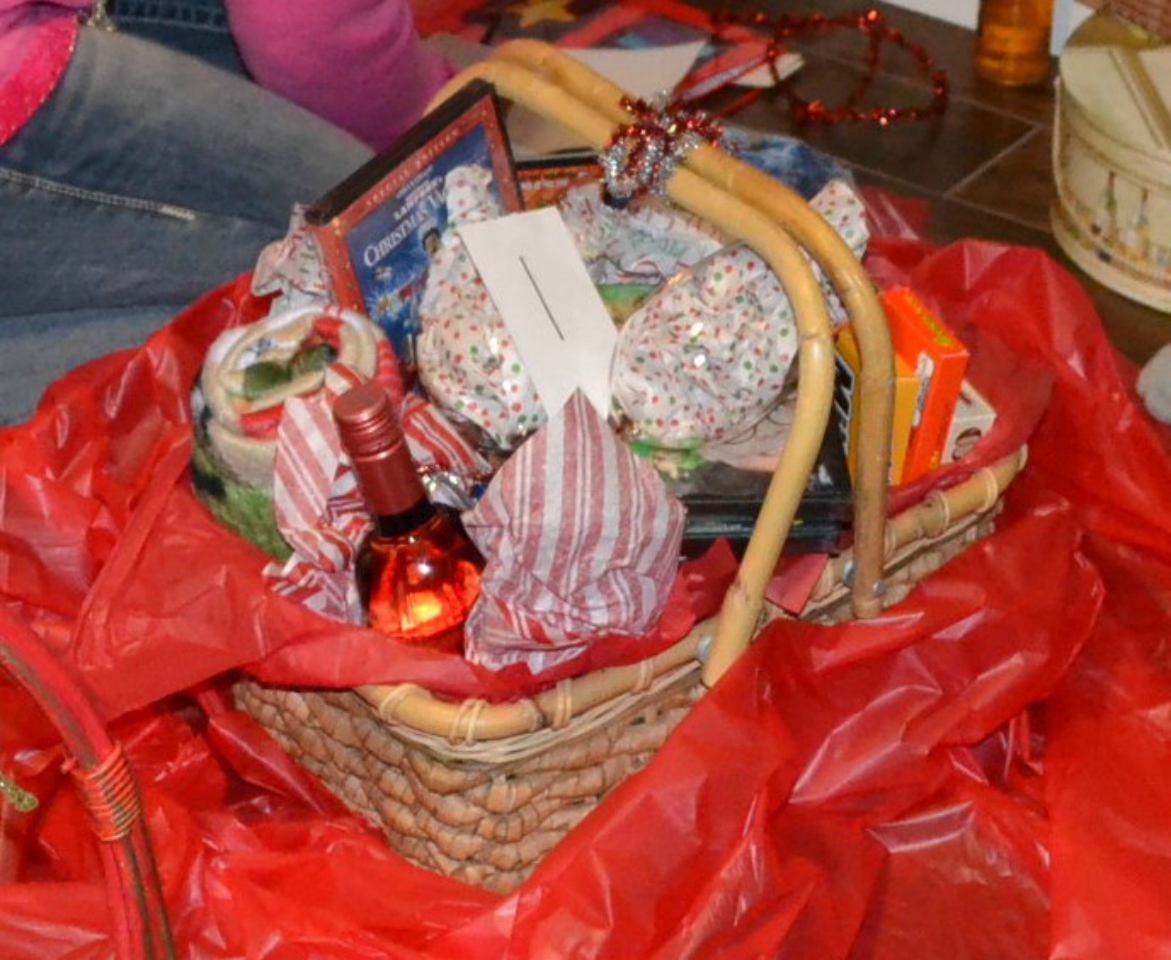 The Christmas Basket Game is a fun tradition of creating themed baskets.