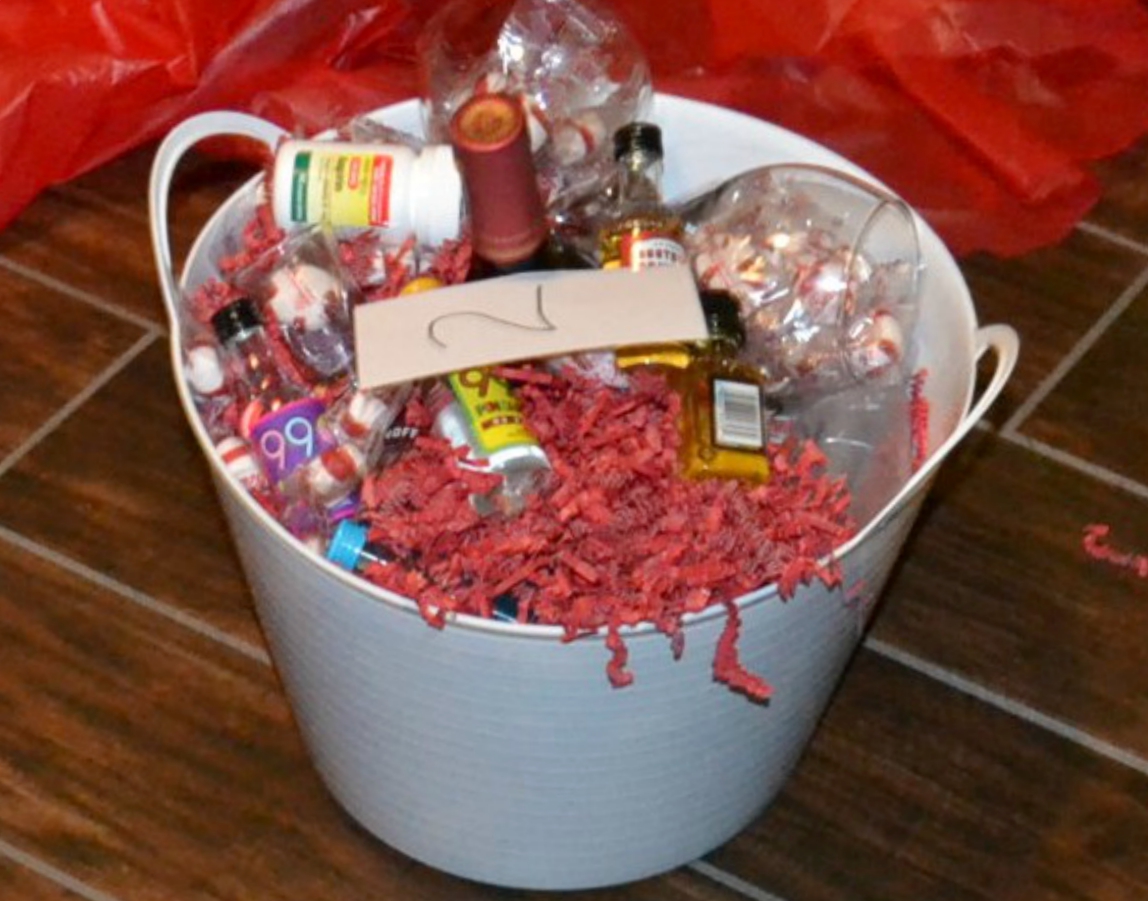 The Christmas Basket Game is a fun tradition of creating themed baskets.