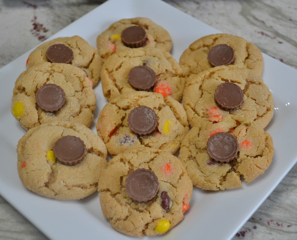 Triple Peanut Butter Cookie Delights are loaded with 3 levels of peanut butter