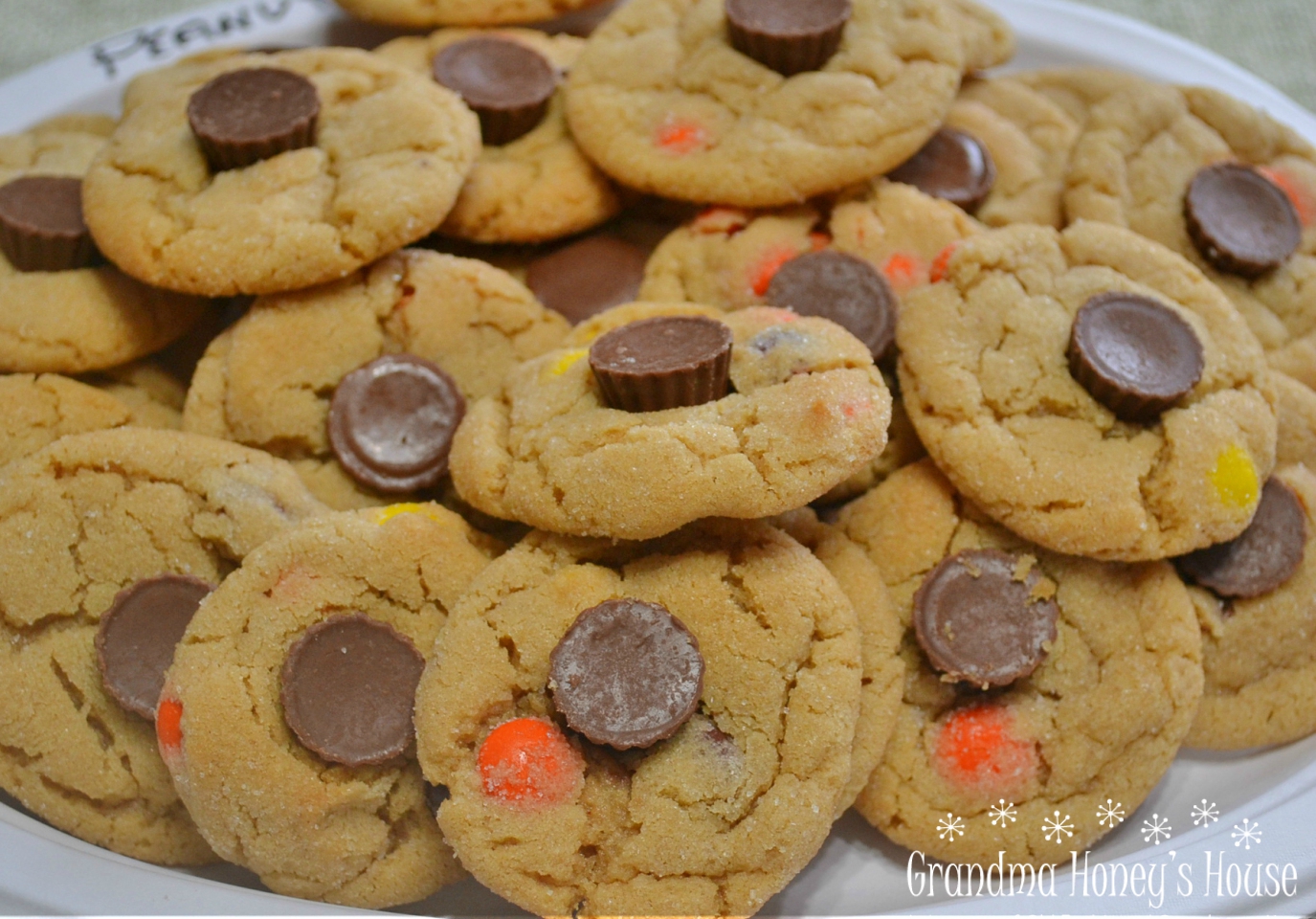 Triple Peanut Butter Cookie Delights are loaded with 3 levels of peanut butter.