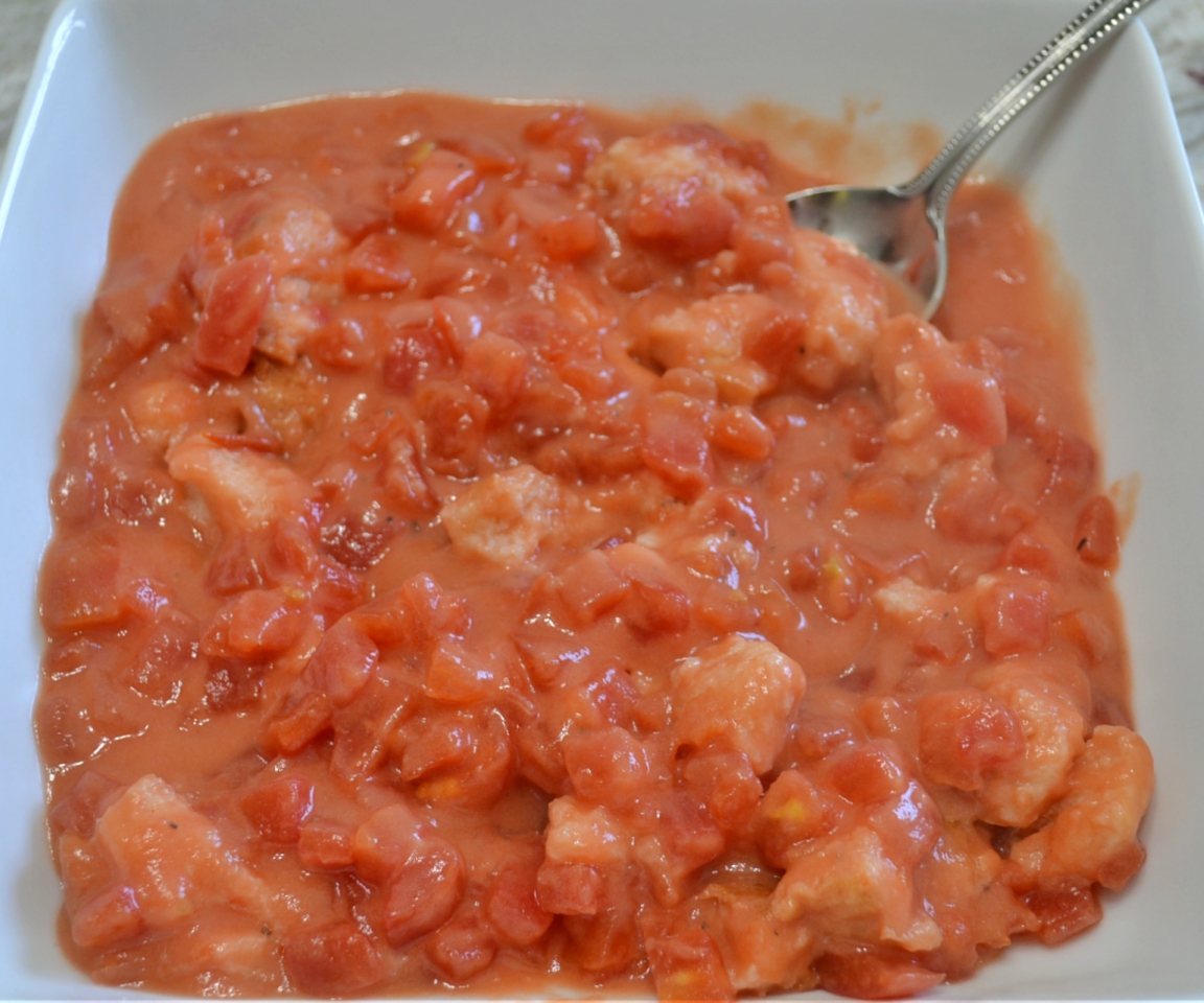 Creamed tomatoes are an old fashioned side dish recipe that I grew up on. Excellent side dish. Great with fresh or canned tomatoes.