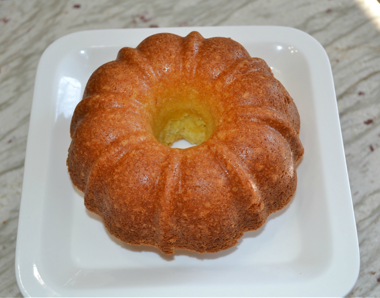 Saffron Orange Custard Bundt Cake for 2 is a scaled down cake perfect for any special occassion.