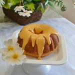 Saffron Orange Custard Bundt Cake for 2 is a scaled down cake perfect for any special occassion.