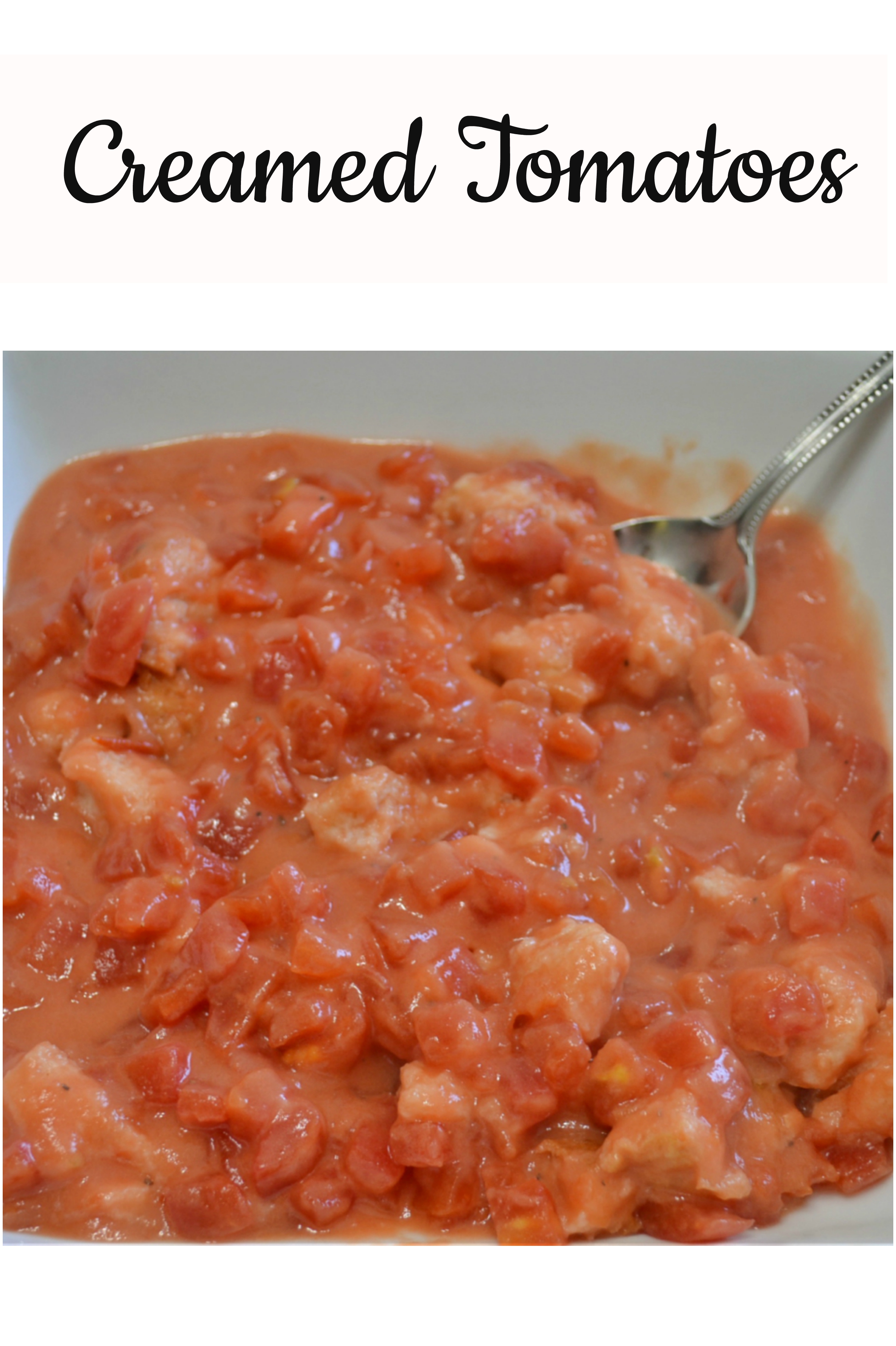 Creamed tomatoes are an old fashioned,southern side dish recipe that I grew up on. Excellent side dish. Great with fresh or canned tomatoes.