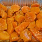 Baked Sweet Potatoes in Brown Sugar Syrup is a traditional holiday side dish.