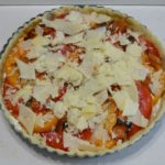 This Garden Fresh Tomato Bacon Tart is a crust filled with chive & onion cream cheese,fontina,fresh tomatoes,bacon and seasonings. Perfect for summertime eating