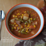 Hearty Beef and Vegetable Soup is an old fashioned, homemade soup packed with tender beef and vegetables.