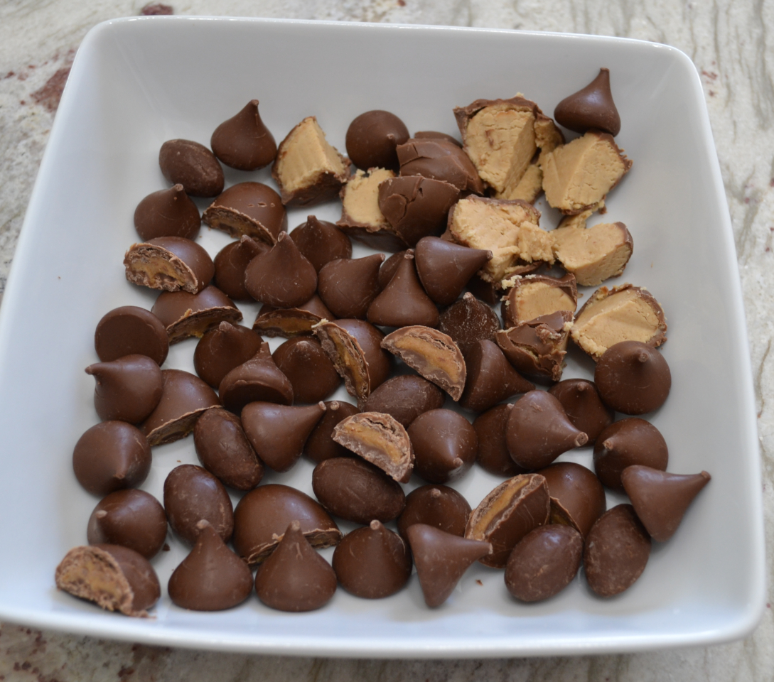 Peanut Butter Candy Bite Cookie Bars are a rich, gooey, treat loaded with peanut butter and bite size pieces of candy.