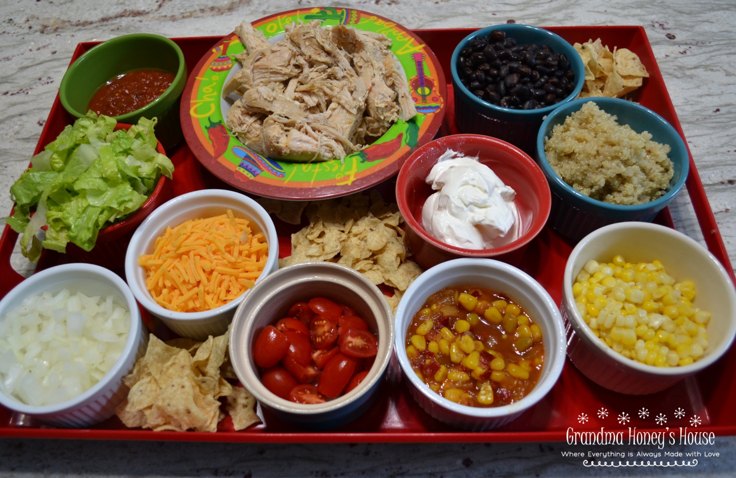 Easy Meals Served on a Board are all the rage. They are colorful and creative. Loaded with fruits,veggies,protein, and other goodies. 