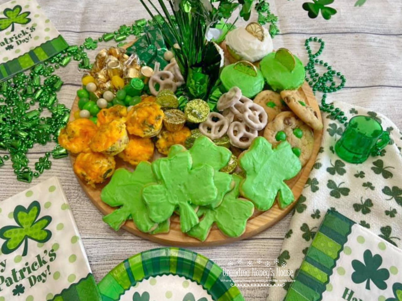 St Patrick's Day Snack Boards are easy to make, colorful, and full of savory and sweet treats. 