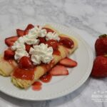 Strawberry Crepes with Pastry Cream and Fresh Strawberries