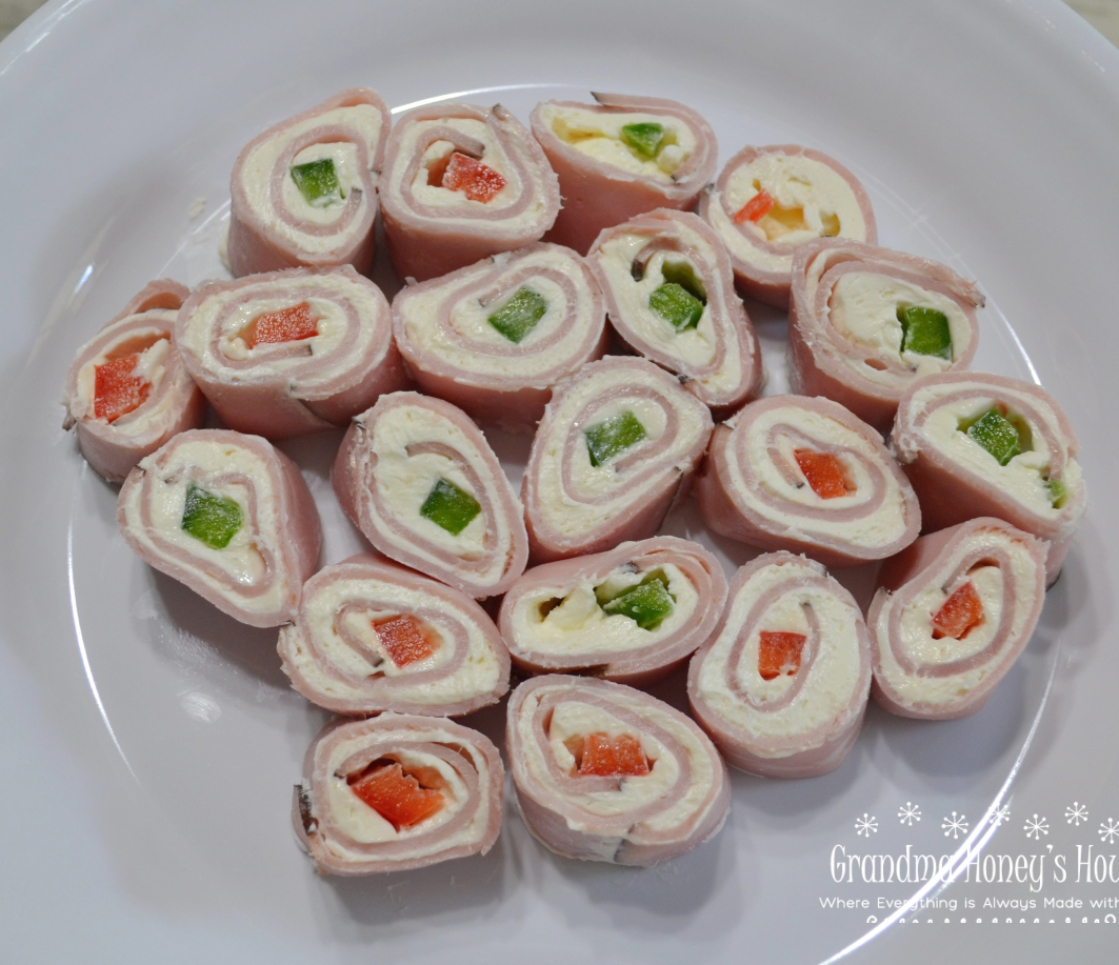 Ham and Cream Cheese Roll-ups. Easiest appetizer to make and first to disappear. Perfect for any party.