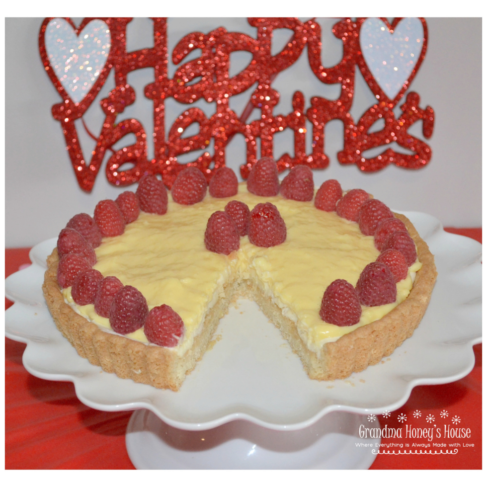 Raspberry Mascarpone Coconut Cream tart is an easy, elegant dessert to serve to your Valentine.