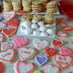 Valentine's Day's treats for the grandkids., including cookies and sweet treat bags.