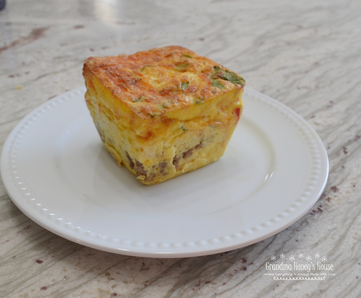 Loaded Crustless Quiche in Ramekins are full of flavor with less carbs. 