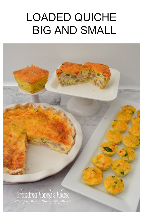 Loaded quiche big and small, recipes for every occasion.