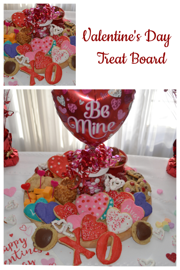 This Valentine's Day Treat Board is filled with sweet and savory treats. Perfect for any party