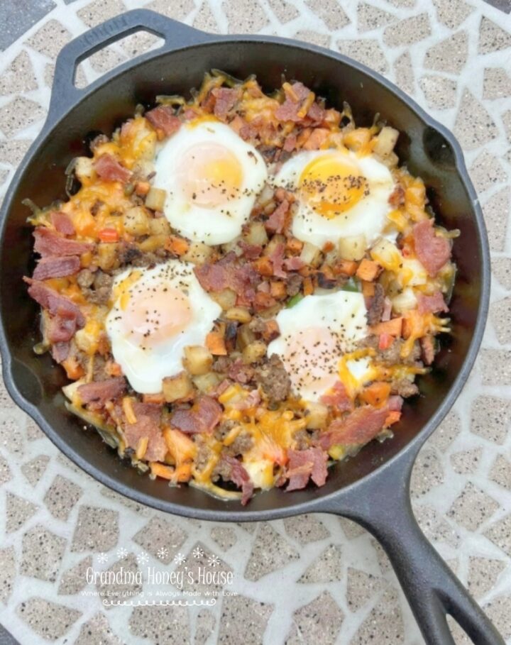 HEARTY GRILLED BREAKFAST SKILLET - GRANDMA HONEY'S HOUSE